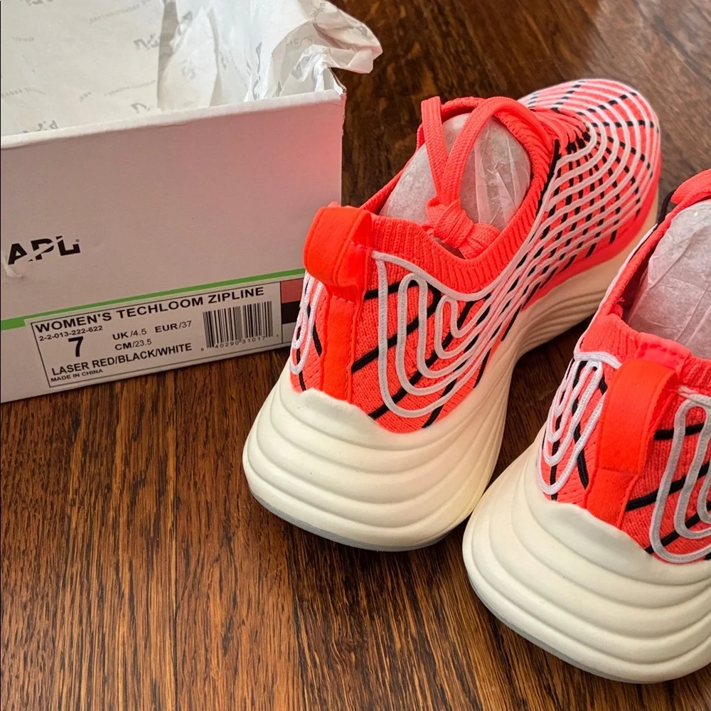 *NEW* APL Women's Techloom Zipline Laser Red Black White Size 7 MSRP $350 - Picture 5 of 8